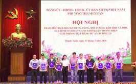Phường Thanh Xuân hỗ trợ hộ chính sách, người khó khăn diện GPMB Vành đai 2,5