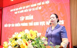 UBND XÃ CỔ ĐÔ TỔ CHỨC TẬP HUẤN DIỄN TẬP TÁC CHIẾN TRONG KHU VỰC PHÒNG THỦ NĂM 2026
