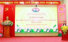 Phường Phương Liệt trang trọng tổ chức Lễ trao tặng Huy hiệu Đảng đợt 19/5/2026