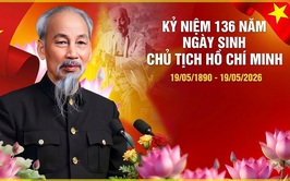 Kỷ niệm 136 năm ngày sinh Chủ tịch Hồ Chí Minh (19/5/1890 - 19/5/2026) và 115 năm Ngày Bác Hồ ra đi tìm đường cứu nước (05/6/1911 - 05/6/2026): Nhớ về Bác - Lãnh tụ vĩ đại của dân tộc Việt Nam!