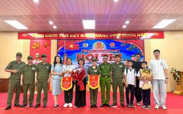Đội thi lực lượng tham gia bảo vệ an ninh trật tự ở cơ sở phường Yên Sở tham gia hội thi lần thứ I năm 2026 cụm thi số 9
