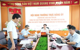 Hội nghị chuyên đề của Thường trực Đảng ủy xã Thuận An về công tác GPMB, thi công các dự án; công tác quyết toán, giải ngân vốn đầu tư trên địa bàn