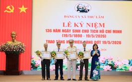 ĐẢNG ỦY XÃ THƯ LÂM TỔ CHỨC LỄ KỶ NIỆM 136 NĂM NGÀY SINH CHỦ TỊCH HỒ CHÍ MINH (19/5/1890 – 19/5/2026) VÀ TRAO TẶNG HUY HIỆU ĐẢNG ĐỢT 19/5/2026