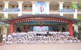 Hơn 200 võ sinh tham gia kỳ thi nâng cấp đai Karatedo tại xã Phú Cát