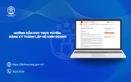 HƯỚNG DẪN THỦ TỤC ĐĂNG KÝ THÀNH LẬP HỘ KINH DOANH