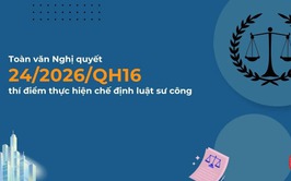 NGHỊ QUYẾT VỀ VIỆC THÍ ĐIỂM THỰC HIỆN CHẾ ĐỊNH LUẬT SƯ CÔNG