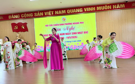 Hội CCB phường Hoàng Mai tổ chức Văn Nghệ chào mừng 136 năm ngày sinh nhật Bác