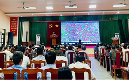 Họp phổ biến, tiếp nhận ý kiến nhân dân về các nội dung liên quan đến việc thu hồi đất bồi thường.