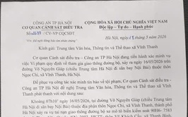 THÔNG BÁO
Về việc tìm người chứng kiến vụ tai nạn giao thông