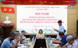 Ban Thanh tra nhân dân xã Kiều Phú đánh giá kết quả hoạt động 5 tháng đầu năm, triển khai nhiệm vụ các tháng cuối năm 2026