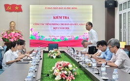 Kiểm tra công tác phòng chống dịch bệnh cho đàn gia súc, gia cầm tại xã Phù Đổng 