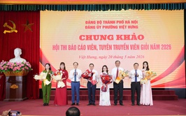 Phường Việt Hưng tổ chức thành công Chung khảo Hội thi Báo cáo viên, tuyên truyền viên giỏi năm 2026