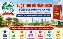 Tuyên truyền luật thủ đô năm 2026: Chung tay xây dựng Thủ đô Hà Nội văn minh, hiện đại, phát triển bền vững