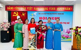 PHƯỜNG NGHĨA ĐÔ RA MẮT CHI HỘI PHỤ NỮ TRẠM Y TẾ PHƯỜNG