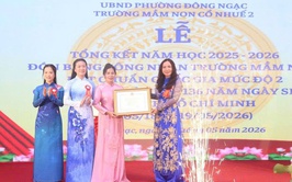 Trường Mầm non Cổ Nhuế 2 - Phường Đông Ngạc: Đón bằng công nhận đạt chuẩn Quốc gia mức độ 2
