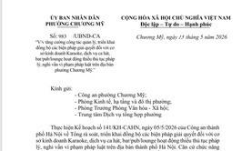 Phường Chương Mỹ tăng cường quản lý hoạt động kinh doanh karaoke, bar, pub, lounge trên địa bàn
