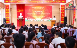 Ban Thường vụ Đảng ủy xã Kiều Phú tổ chức Hội nghị công bố các quyết định về công tác cán bộ