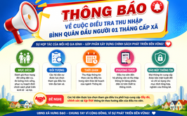 Hưng Đạo triển khai điều tra thu nhập bình quân đầu người 01 tháng cấp xã