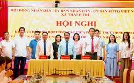 Thường trực HĐND – UBND - Ủy ban MTTQ Việt Nam xã Thanh Trì ký kết quy chế phối hợp công tác