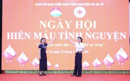 XÃ BA VÌ LAN TỎA TINH THẦN NHÂN ÁI QUA NGÀY HỘI HIẾN MÁU TÌNH NGUYỆN NĂM 2026