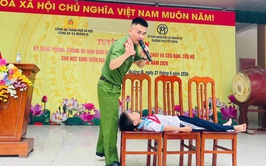 Tuyên truyền kỹ năng phòng chống đuối nước và PCCC cho 3.300 học sinh trường THCS Tốt Động, THCS Hoàng Diệu và THCS Lam Điền