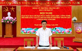 Ban Chỉ đạo 57 phường Thanh Liệt giao ban phát triển khoa học công nghệ, đổi mới sáng tạo và chuyển đổi số