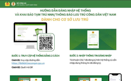 HƯỚNG DẪN KHAI BÁO TẠM TRÚ CHO NGƯỜI NƯỚC NGOÀIDÀNH CHO CÁC CƠ SỞ LƯU TRÚ