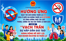 “Vạch trần sự hấp dẫn giả tạo – Hành động để đẩy lùi nạn nghiện nicotine và thuốc lá”
