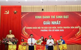 Đảng ủy phường Yên Sở tổ chức Chung khảo Hội thi Báo cáo viên, tuyên truyền viên giỏi năm 2026
