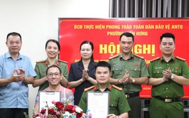 Công an phường Kiến Hưng phát động phong trào toàn dân bảo vệ an ninh Tổ quốc