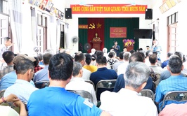 Hội nghị lấy ý kiến nhân dân về phương án bồi thường, hỗ trợ giải phóng mặt bằng đợt 1 thực hiện Dự án đầu tư xây dựng Khu đô thị thể thao Olympic trên địa bàn thôn Ước Lễ.