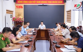 UBND XÃ KIỀU PHÚ LÀM VIỆC VỚI TỔ KIỂM TRA LIÊN NGÀNH VỀ CÔNG TÁC QUẢN LÝ GIẾT MỔ, VẬN CHUYỂN, KINH DOANH ĐỘNG VẬT VÀ SẢN PHẨM ĐỘNG VẬT