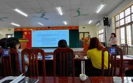 Phòng giao dịch NHCSXH Ba Vì tổ chức tập huấn nghiệp vụ cho các Hội đoàn thể nhận ủy thác trên địa bàn