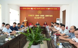 Chuyên Mỹ tham dự hội nghị trực tuyến toàn quốc bồi dưỡng nâng cao năng lực xử lý tính huống thực tiễn đối với độ ngũ cán bộ cơ sở