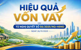 Hiệu quả vốn vay từ Nghị quyết số 56/2025/NQ-HĐND ngày 26/11/2025