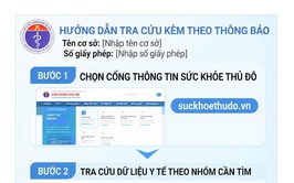 Thông báo Hướng dẫn tra cứu thông tin hành nghề y tế ngoài công lập đối với cá nhân, tổ chức thuộc quản lý nhà nước của Sở Y tế Hà Nội