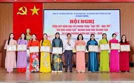 Xã Đoài Phương tuyên dương, khen thưởng các tập thể, cá nhân tiêu biểu trong phong trào thi đua “Dạy tốt - Học tốt”, “Đổi mới sáng tạo, nâng cao chất lượng giáo dục, đào tạo”