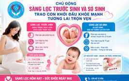 SÀNG LỌC TRƯỚC SINH: HÀNH TRÌNH TRAO CON KHỞI ĐẦU TRỌN VẸN
