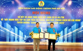 Tin bài: 02 công nhân tiêu biểu phường Yên Sở được vinh danh trong Hội nghị tuyên dương 100 công nhân giỏi Thủ đô năm 2026
