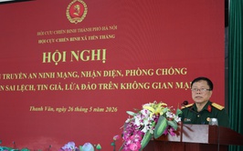 Hội Cựu chiến binh xã Tiến Thắng tổ chức hội nghị tuyên truyền an ninh mạng và phòng chống tội phạm trên không gian mạng