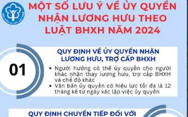 Hỗ trợ người dân thủ tục ủy quyền nhận lương hưu và một số lưu ý theo Luật BHXH năm 2024