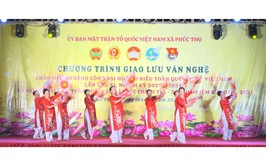 Phúc Thọ sôi nổi Liên hoan văn nghệ chào mừng thành công Đại hội Đại biểu Mặt trận Tổ quốc Việt Nam lần thứ XI và Đại hội Đại biểu các tổ chức Chính trị - Xã hội toàn quốc nhiệm kỳ 2026–2031