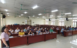 Phòng giao dịch NHCSXH Ba Vì tổ chức tập huấn nghiệp vụ cho các Hội đoàn thể nhận ủy thác trên địa bàn