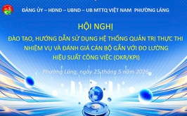 PHƯỜNG LÁNG TRIỂN KHAI ĐÀO TẠO SỬ DỤNG HỆ THỐNG QUẢN TRỊ CÔNG VIỆC TRÊN NỀN TẢNG HANOIWORK