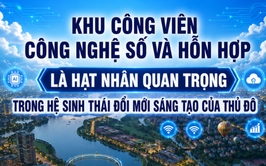 Khu công viên công nghệ số và hỗn hợp là hạt nhân quan trọng trong hệ sinh thái đổi mới sáng tạo của Thủ đô