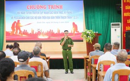 Hội nghị tuyên truyền các kiến thức, kỹ năng về PCCC và CNCH cho Nhân dân trên địa bàn các thôn Thạch Thán