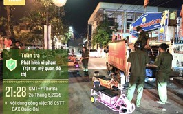 QUỐC OAI KIÊN QUYẾT XỬ LÝ, CHẤM DỨT HOẠT ĐỘNG XE ĐIỆN TỰ PHÁT TẠI KHU VỰC SÂN VẬN ĐỘNG XÃ