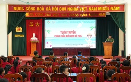 Công an xã Dương Hoà tuyền truyền phòng, chống đuối nước hè năm 2026
