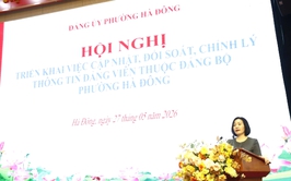 Phường Hà Đông triển khai nhiệm vụ chuẩn bị dữ liệu phục vụ cập nhật, đối soát, chỉnh lý thông tin đảng viên