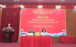 HĐND xã Nội Bài tiếp xúc cử tri chuyên đề về công tác quản lý đất đai, trật tự xây dựng